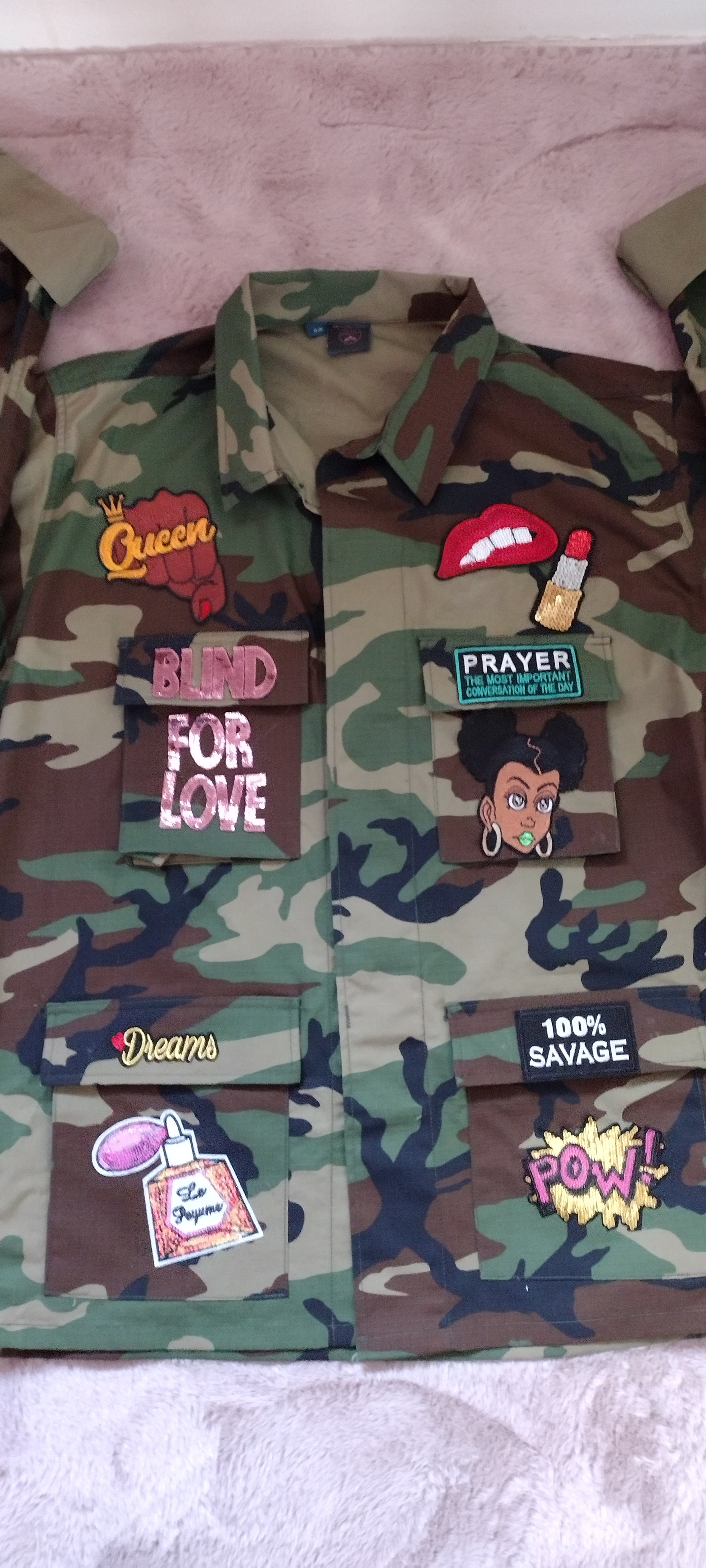 Oversized army fatigue jacket clearance